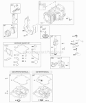 Camshaft Crankshaft Cylinder Engine Sump Gasket Set - Engine Piston Rings Connecting Rod Diagram and Parts List for 285H07-0126-E1  Briggs and Stratton Engine